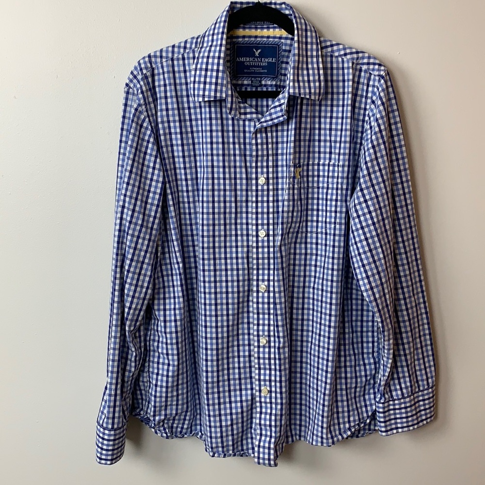 American Eagle Plaid Button Down